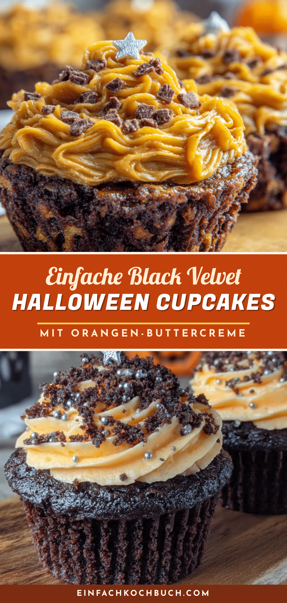 Black Velvet Halloween Cupcakes recipe