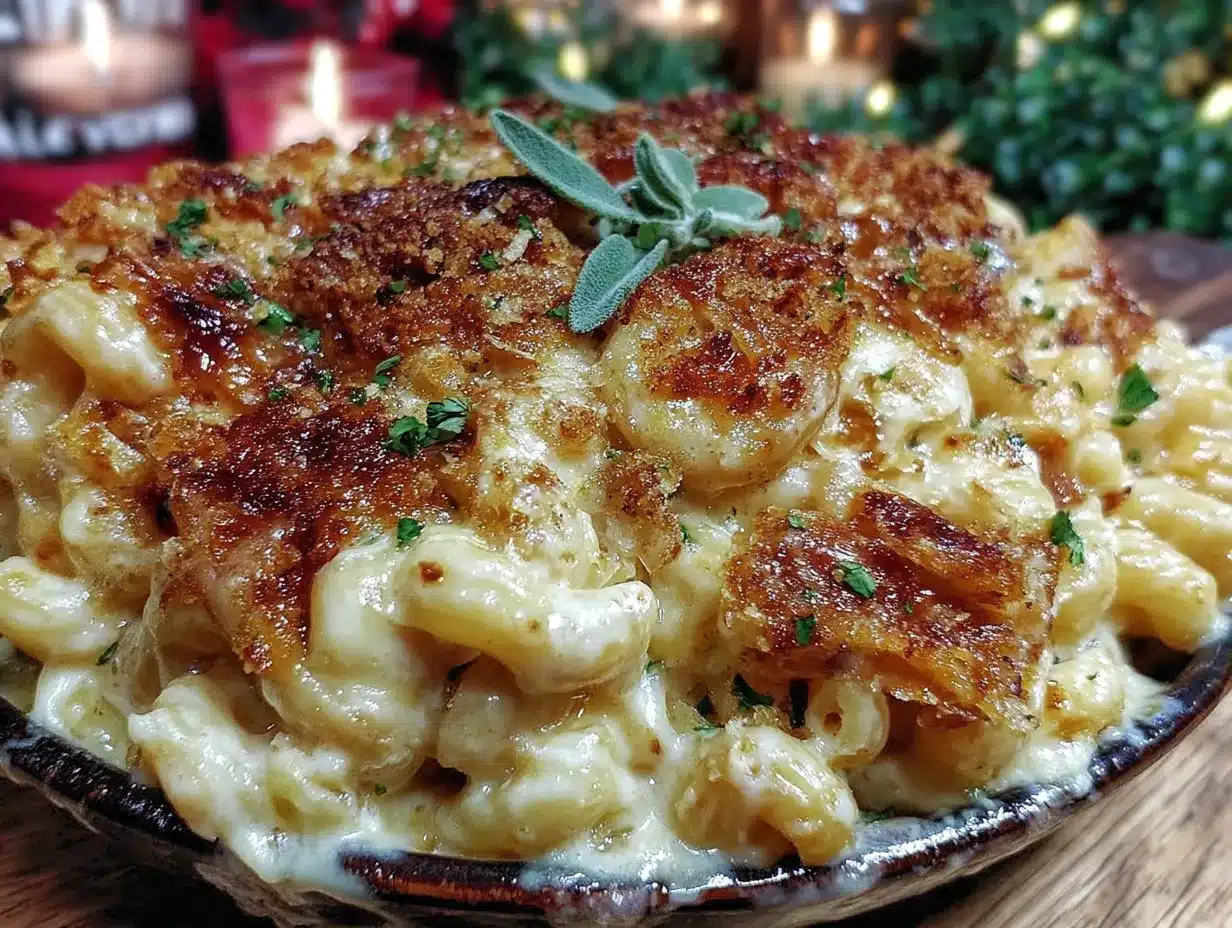 Butternuss-Kürbis Mac & Cheese preparation steps