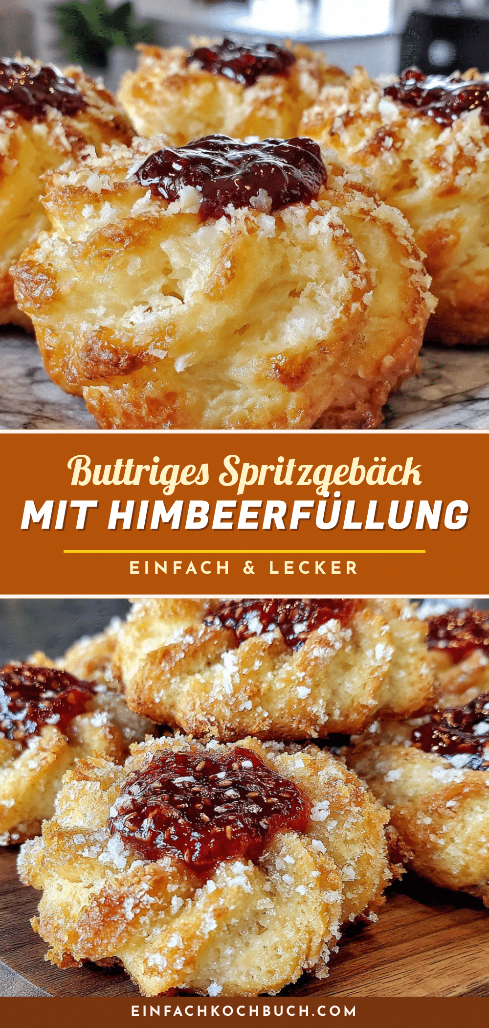 buttriges Spritzgebäck mit Himbeerfüllung recipe