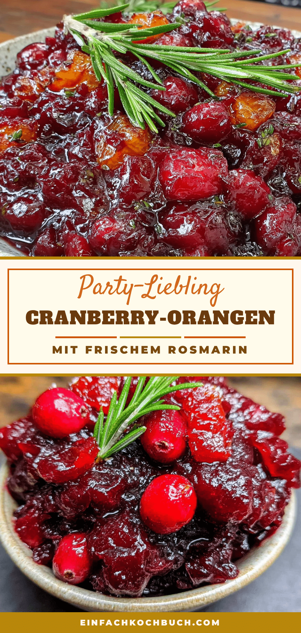 Cranberry-Orangen-Relish mit Rosmarin recipe