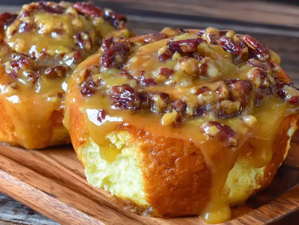 Die besten saftigen Zimtschnecken mit Ahorn-Frischkäse-Frosting - featured image