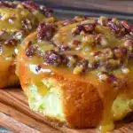 Die besten saftigen Zimtschnecken mit Ahorn-Frischkäse-Frosting - featured image