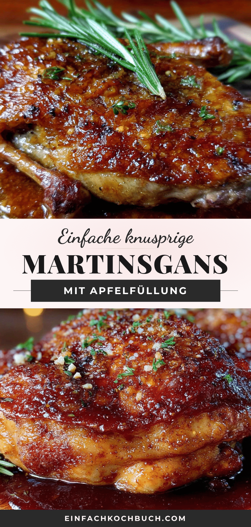 einfache knusprige Martinsgans mit Apfelfüllung recipe