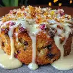 Einfacher Brown Butter Apfelkuchen mit Zimtglasur - featured image