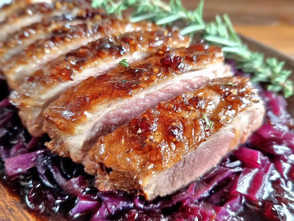 Entenbrust mit Rotkohl - featured image