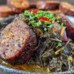 Geschmorter Grünkohl mit Räucherwurst - featured image