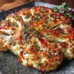 Knusprige Knoblauch-Parmesan Blumenkohlsteaks - featured image