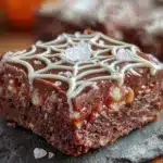 Knusprige No-Bake Spinnennetz Erdnussbutter Riegel - featured image