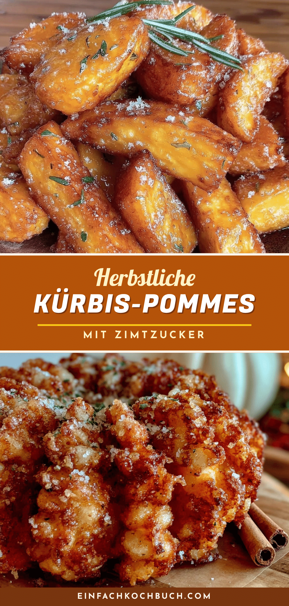 Kürbis-Pommes mit Zimtzucker recipe