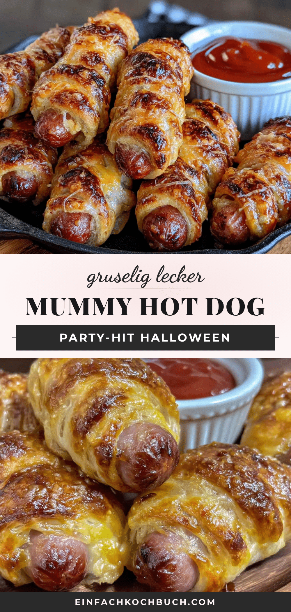 Mummy Hot Dog Bites recipe