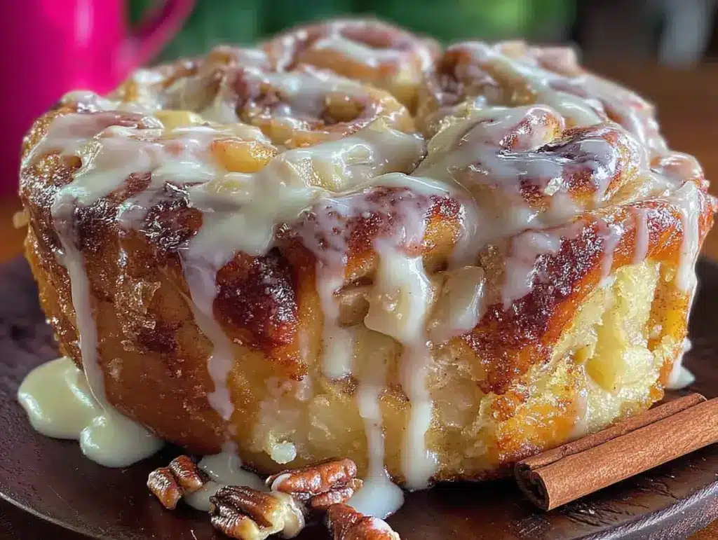 Saftiger Overnight Zimtschnecken Apfelkuchen - featured image