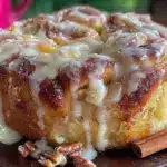 Saftiger Overnight Zimtschnecken Apfelkuchen - featured image