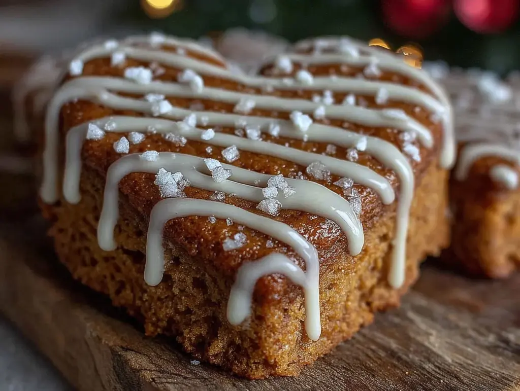 weiche Lebkuchen-Plätzchen mit Zuckerguss - featured image