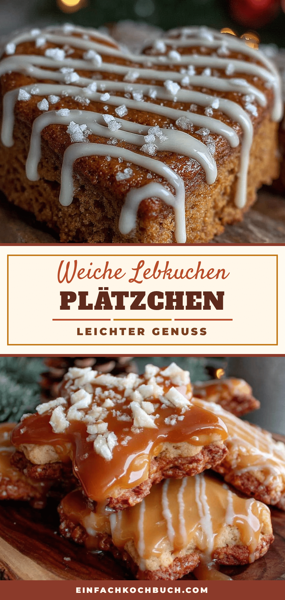 weiche Lebkuchen-Plätzchen mit Zuckerguss recipe