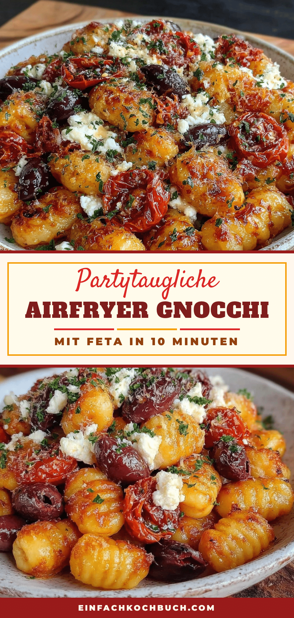 Airfryer Gnocchi mit Feta recipe