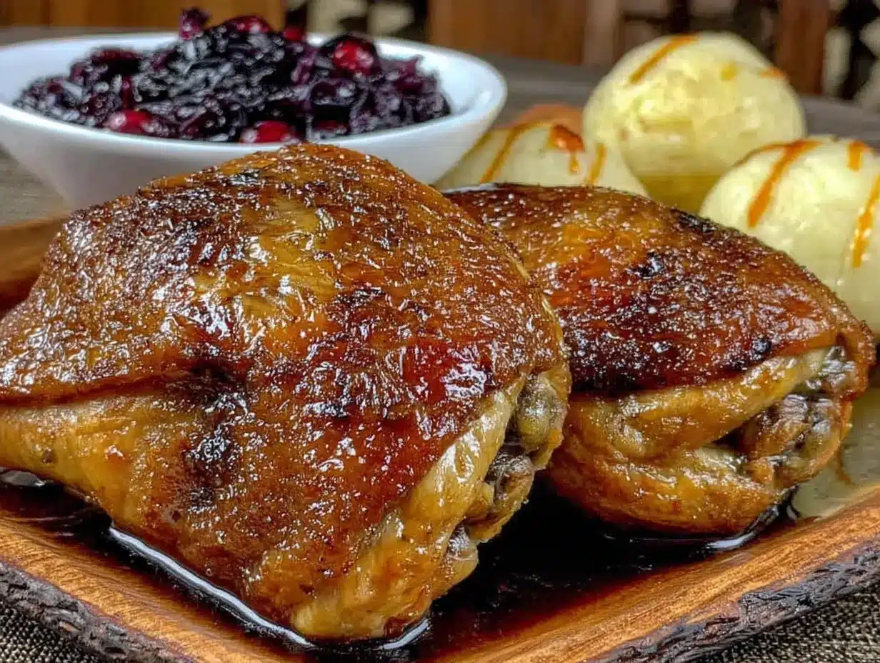 Beste Martinsgans für 2: Knusprige Gänsekeulen im Ofen preparation steps