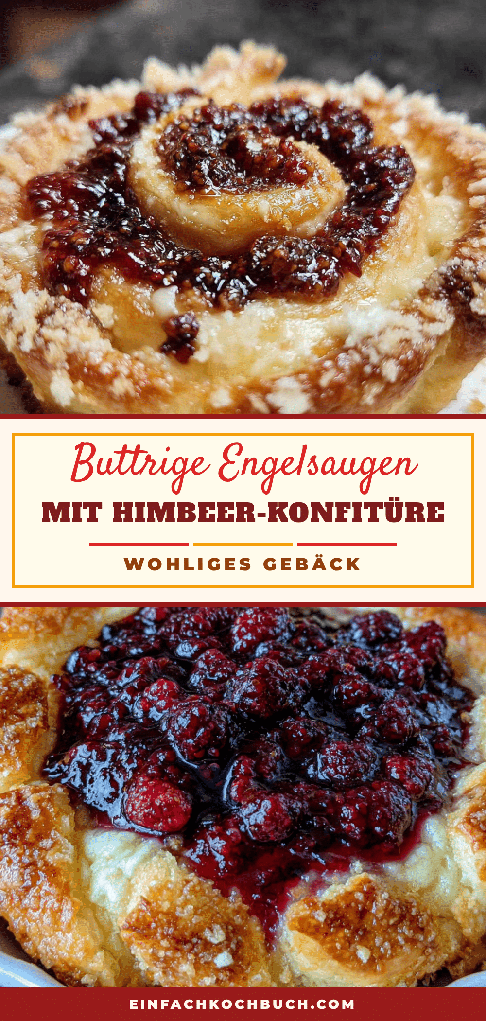 Buttrige Engelsaugen mit Himbeer-Konfitüre recipe