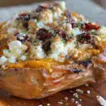 cremig gefüllte Süßkartoffeln mit Feta - featured image