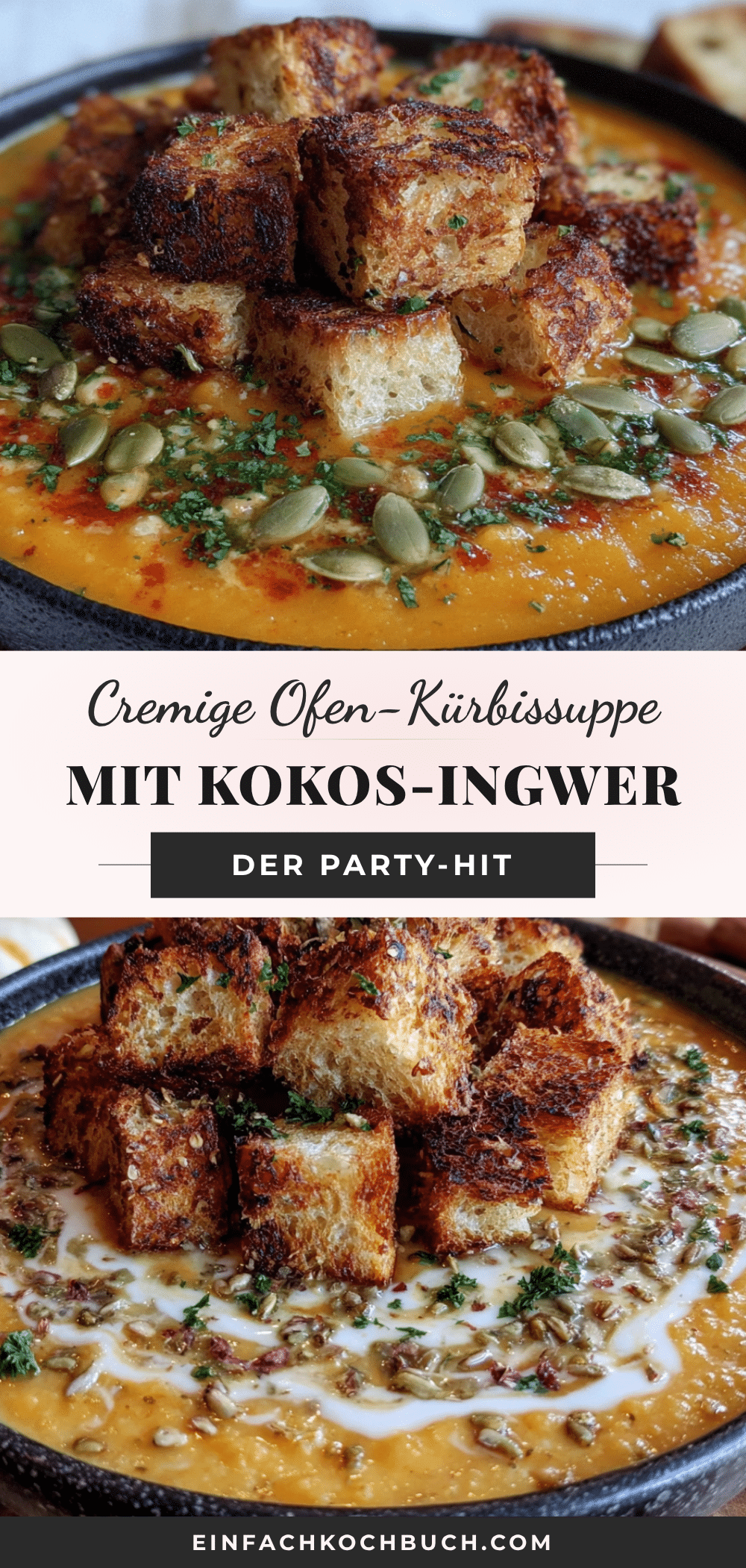 Cremige Kürbissuppe aus dem Ofen recipe