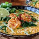 cremiges Linsen-Kokos-Curry mit Spinat - featured image