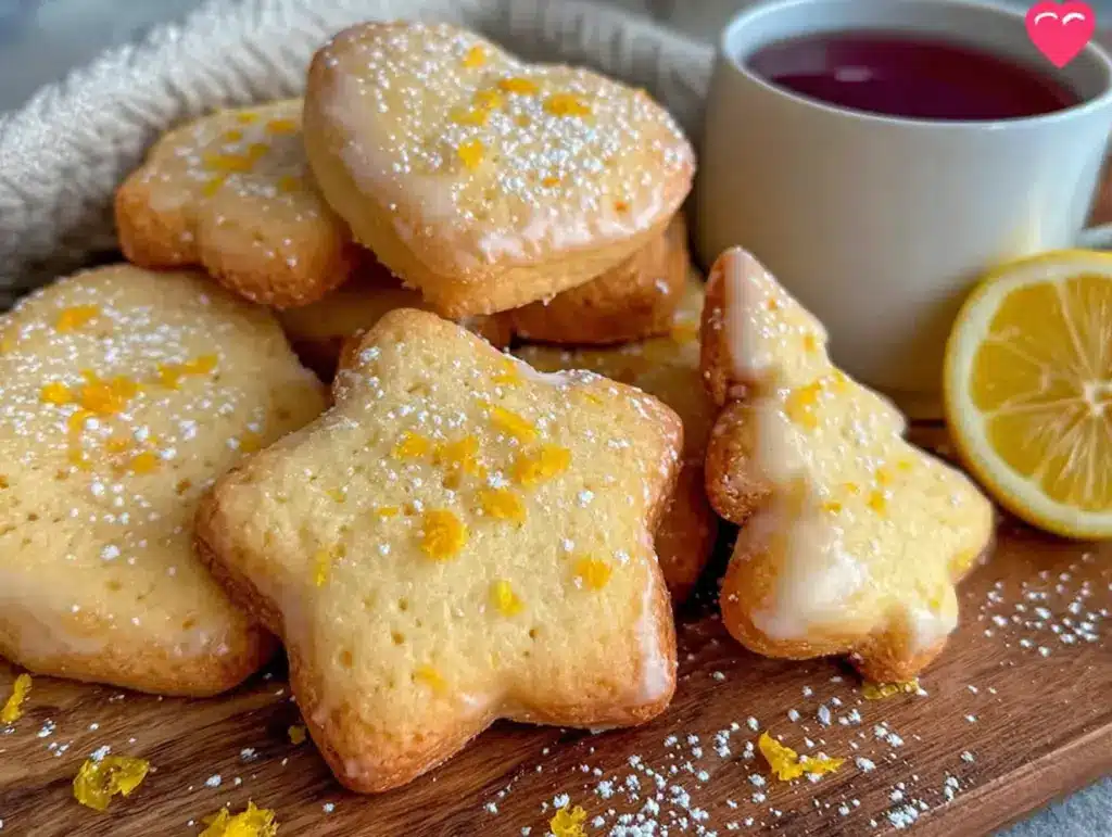 Einfache Butterplätzchen zum Ausstechen mit Zitronenabrieb - featured image