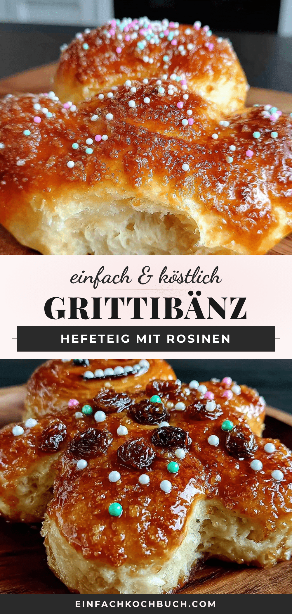 Einfache Grittibänz aus Hefeteig mit Rosinen recipe