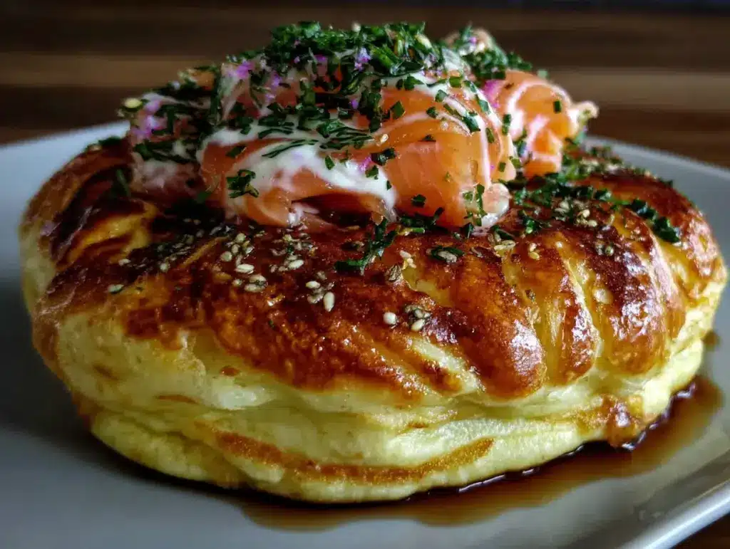 Einfache Lachs-Blinis mit Dill-Crème-fraîche - featured image