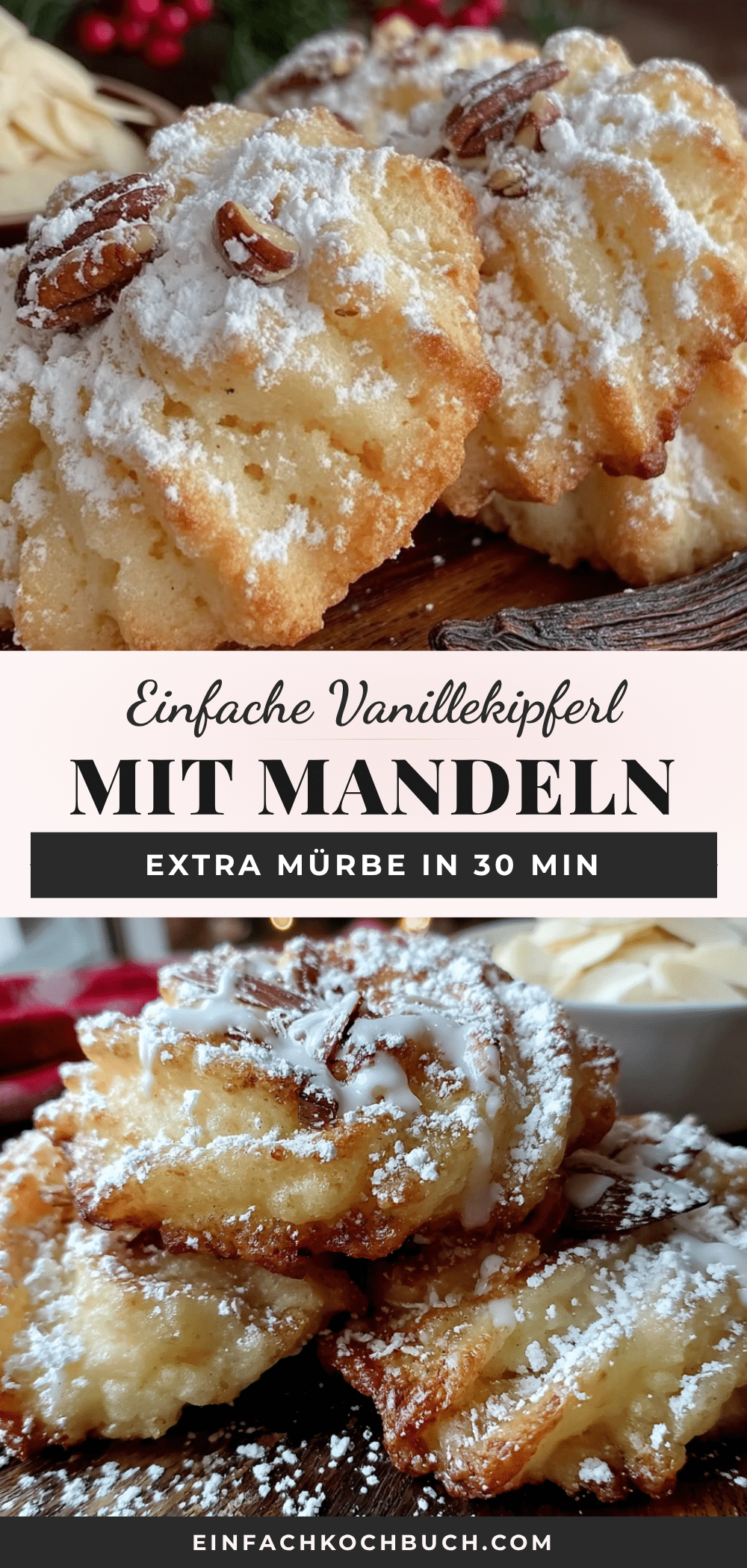 Einfache Vanillekipferl mit Mandeln recipe