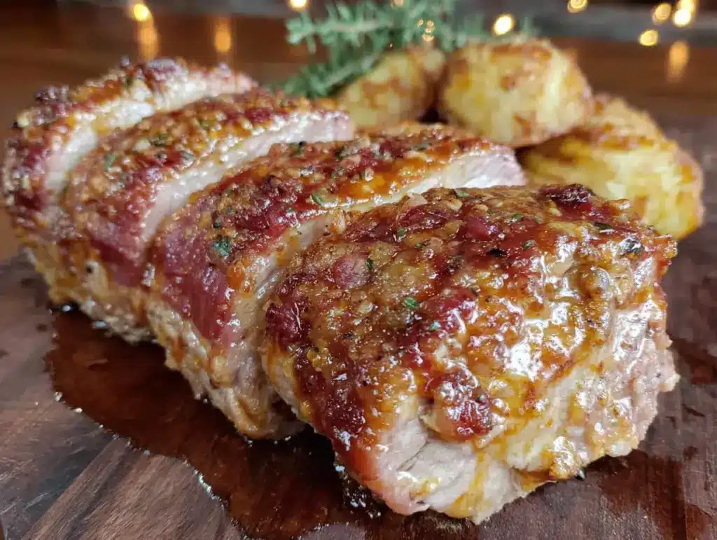 Festliches Schweinefilet im Speckmantel - featured image