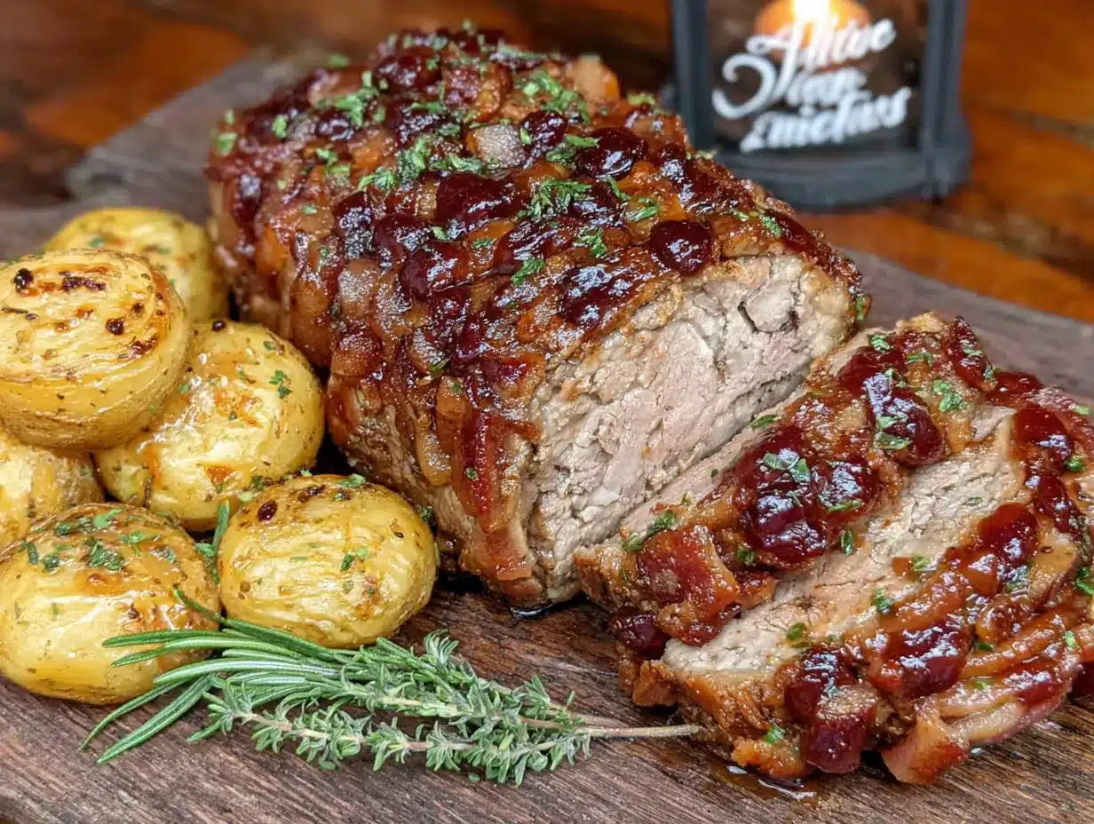 Festliches Schweinefilet im Speckmantel preparation steps