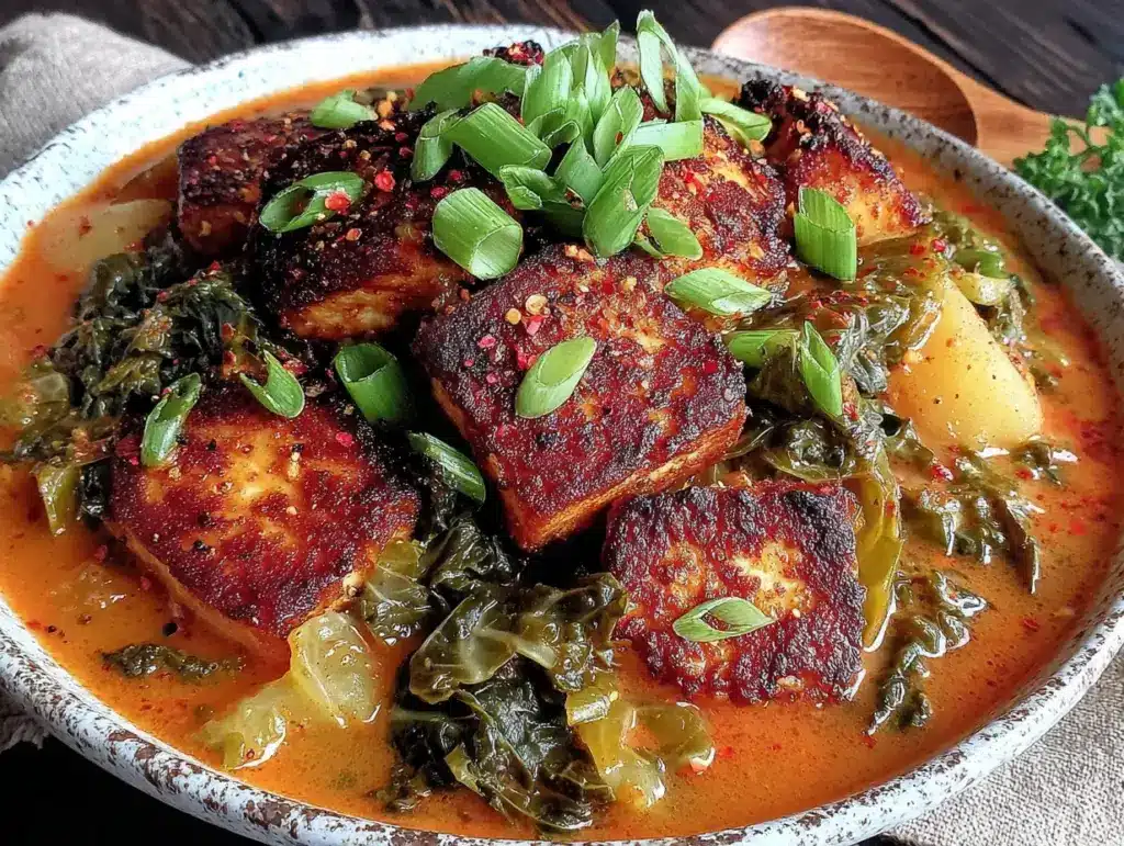 Gesunder Grünkohl-Eintopf mit Räuchertofu - featured image
