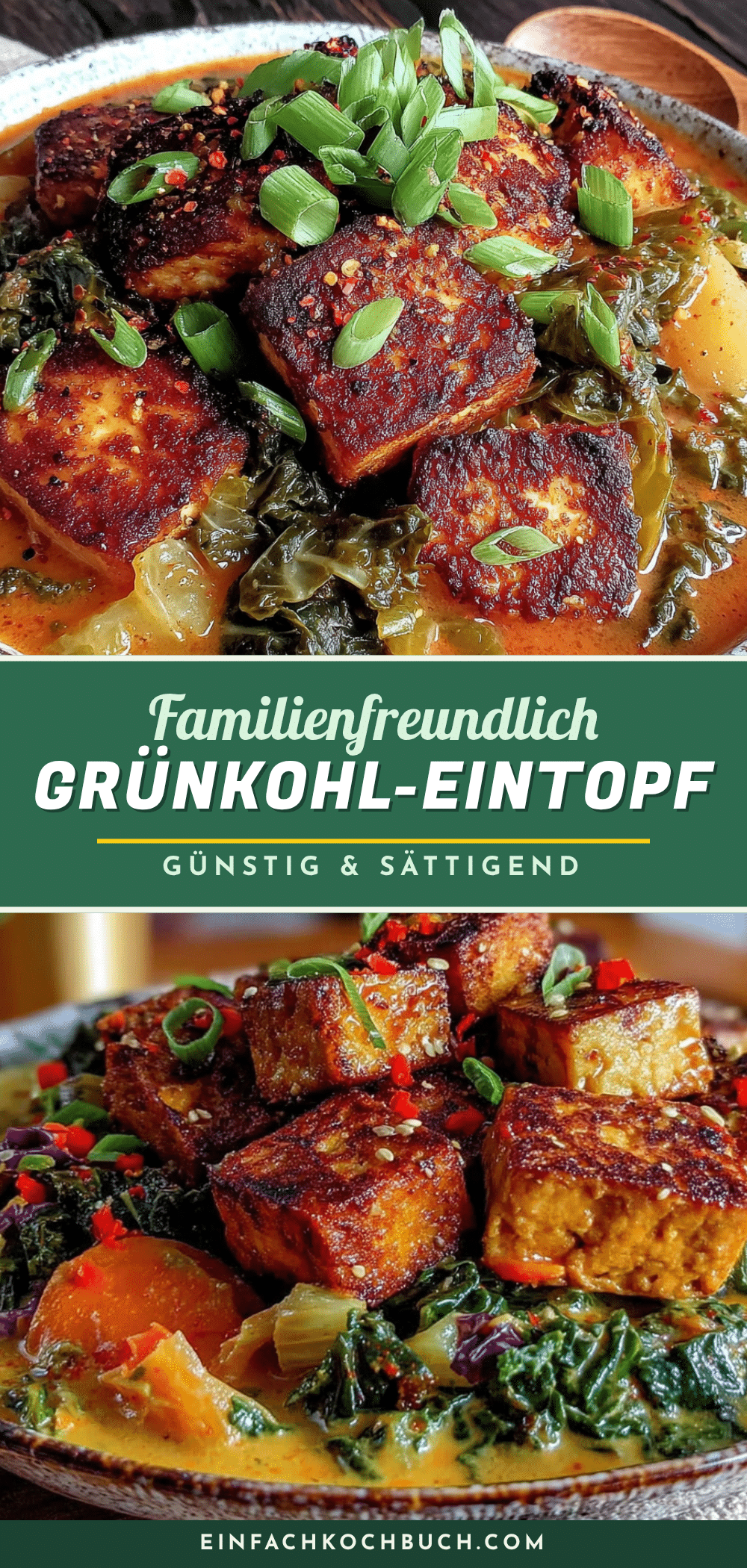 Gesunder Grünkohl-Eintopf mit Räuchertofu recipe