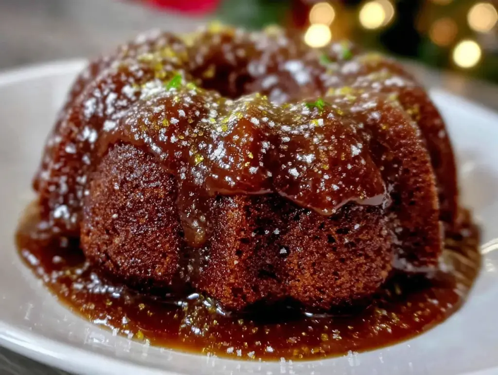 Glühwein-Rührkuchen mit Schokoglasur - featured image