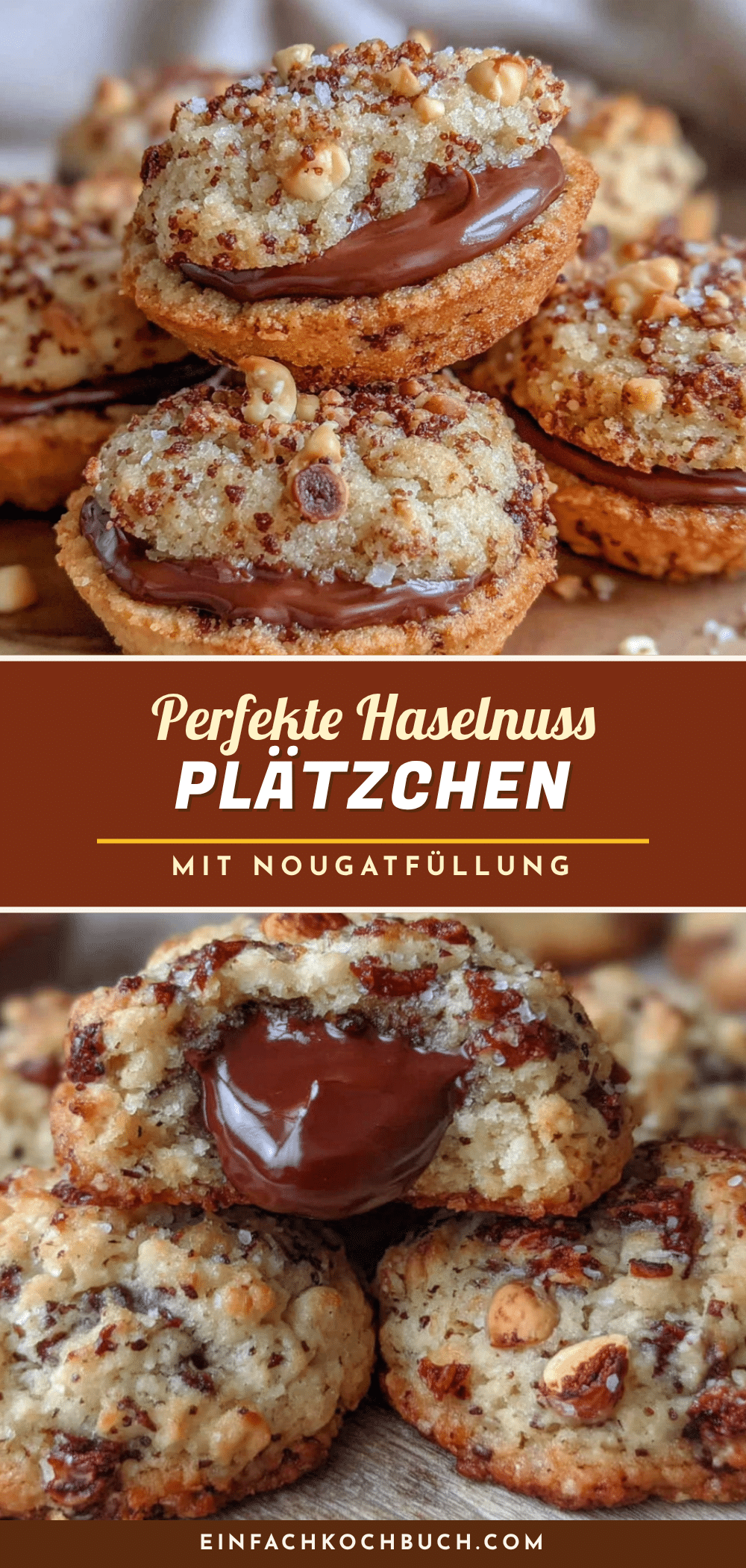 Haselnuss-Plätzchen mit Nougatfüllung recipe