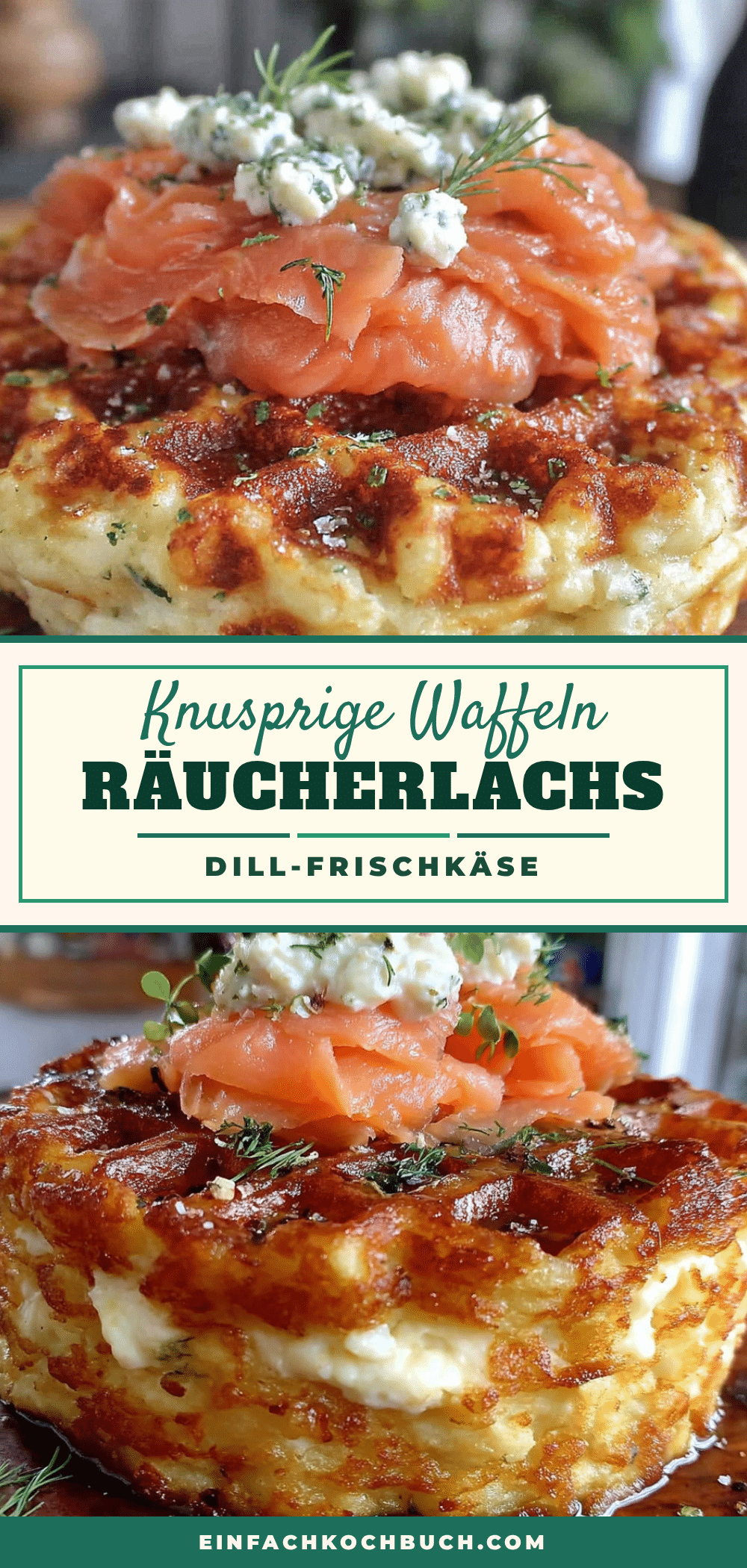 Kartoffel-Rösti-Waffeln mit Räucherlachs recipe