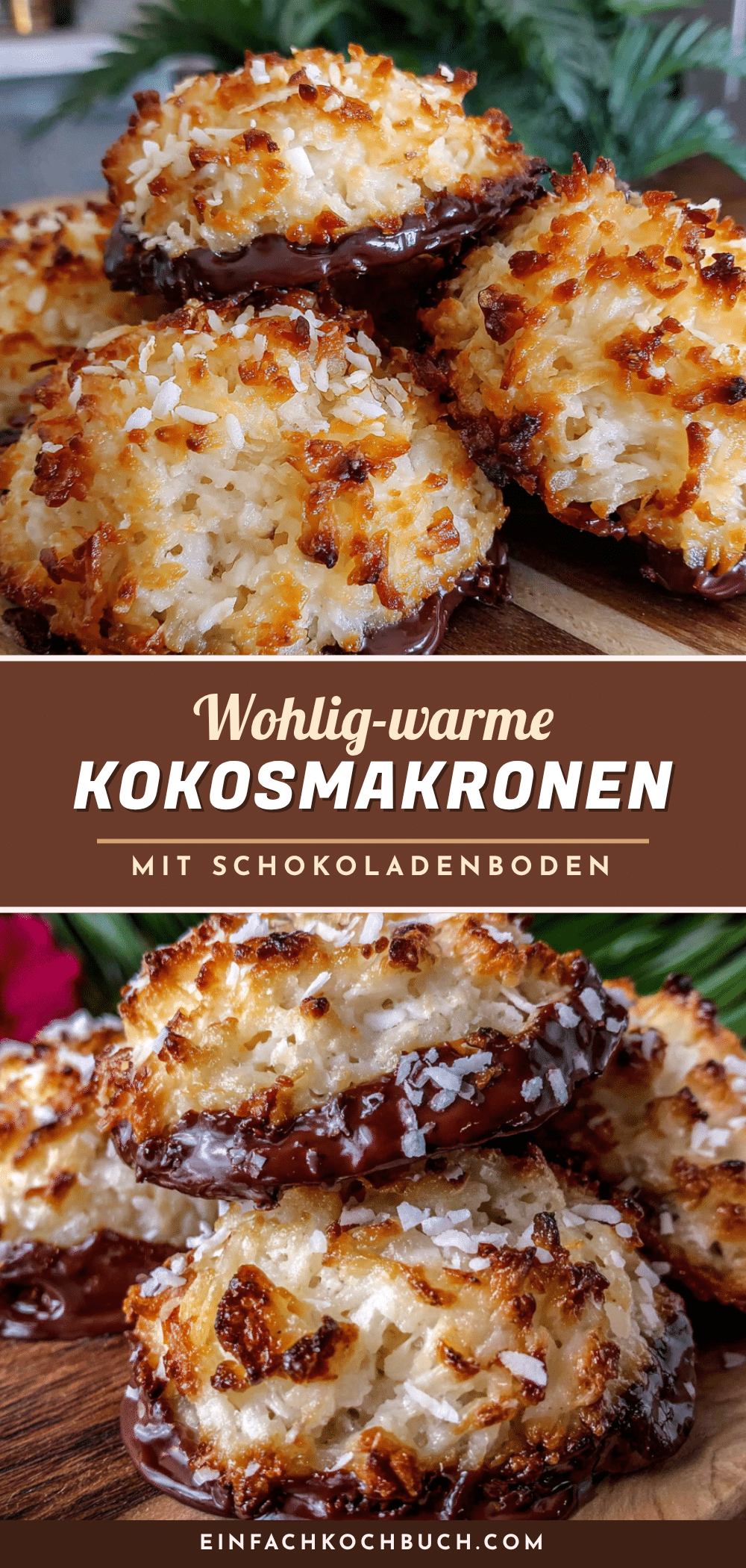 Kokosmakronen mit Schokoladenboden recipe