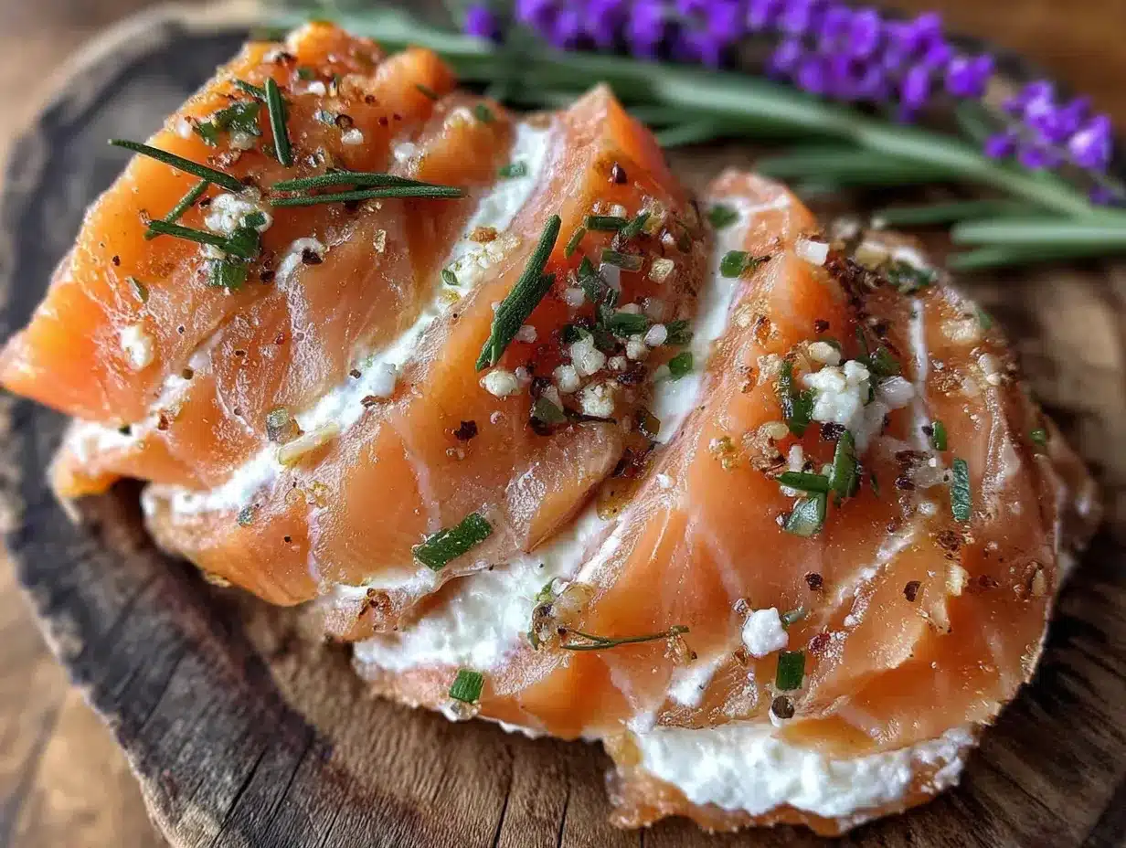 Lachs-Roulade mit Meerrettich-Frischkäse preparation steps