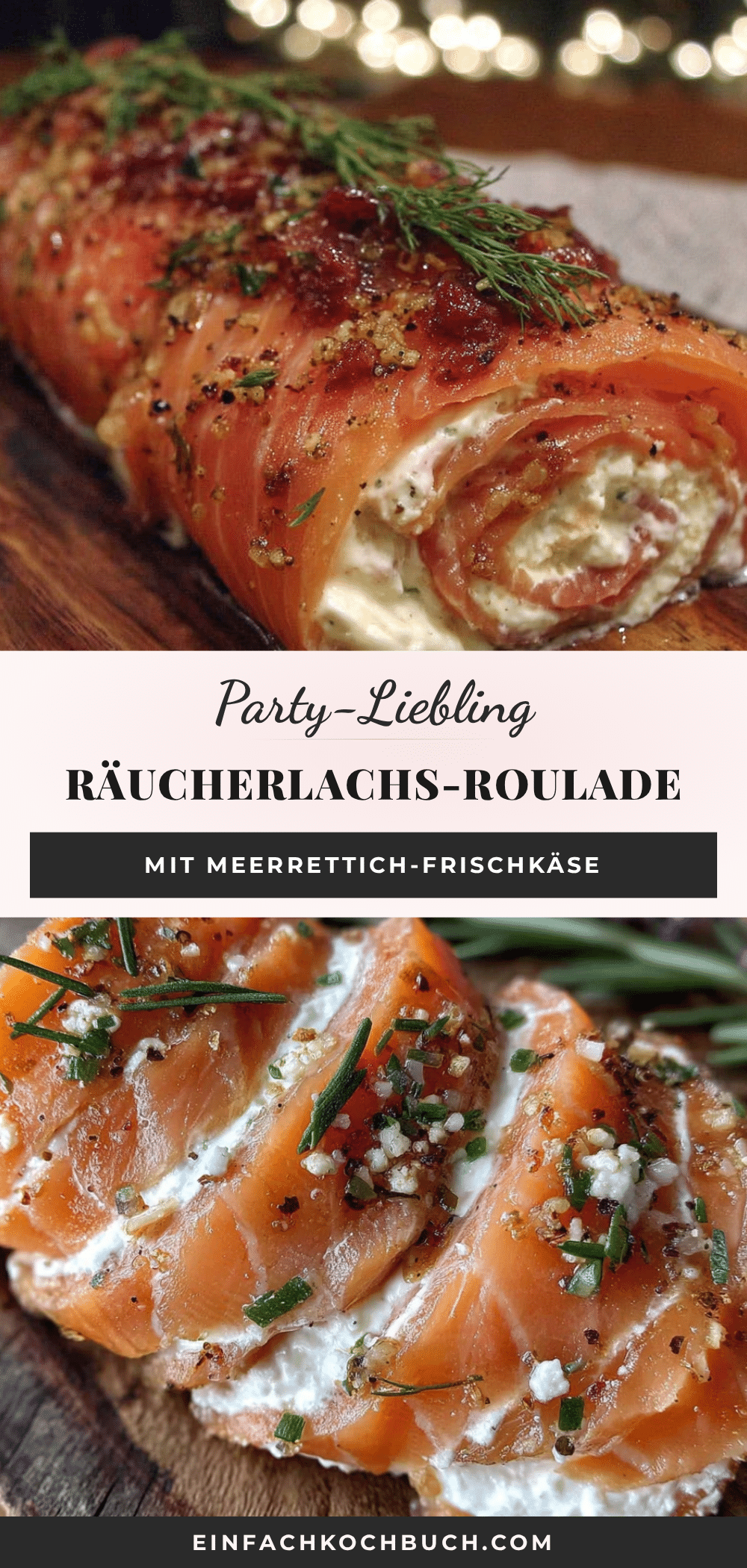 Lachs-Roulade mit Meerrettich-Frischkäse recipe