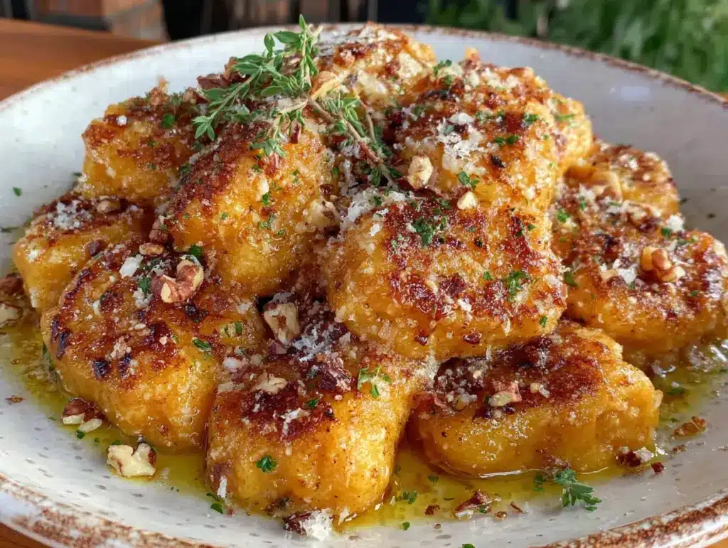 Leichte Butternut-Kürbis-Gnocchi mit Salbeibutter - featured image
