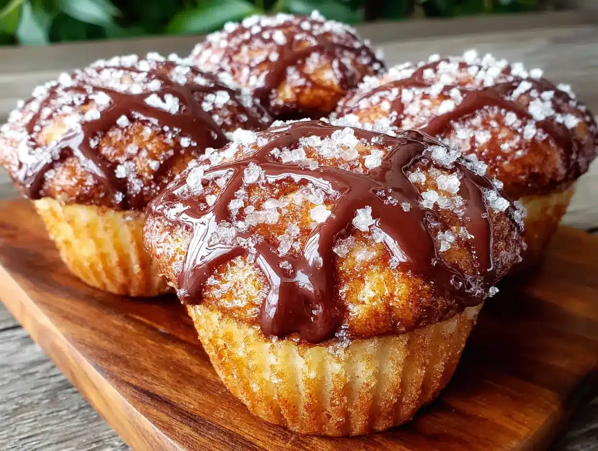 Leichte Spinnennetz-Muffins preparation steps