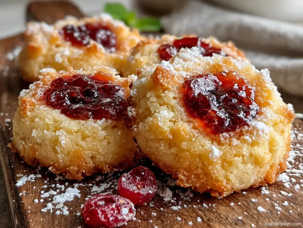 Leichte Spitzbuben mit Johannisbeerkonfitüre - featured image