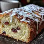 Leichter Quarkstollen mit Marzipan und Rumrosinen - featured image