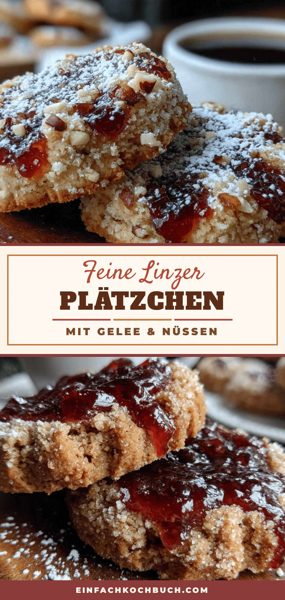 Linzer Plätzchen mit Johannisbeergelee recipe