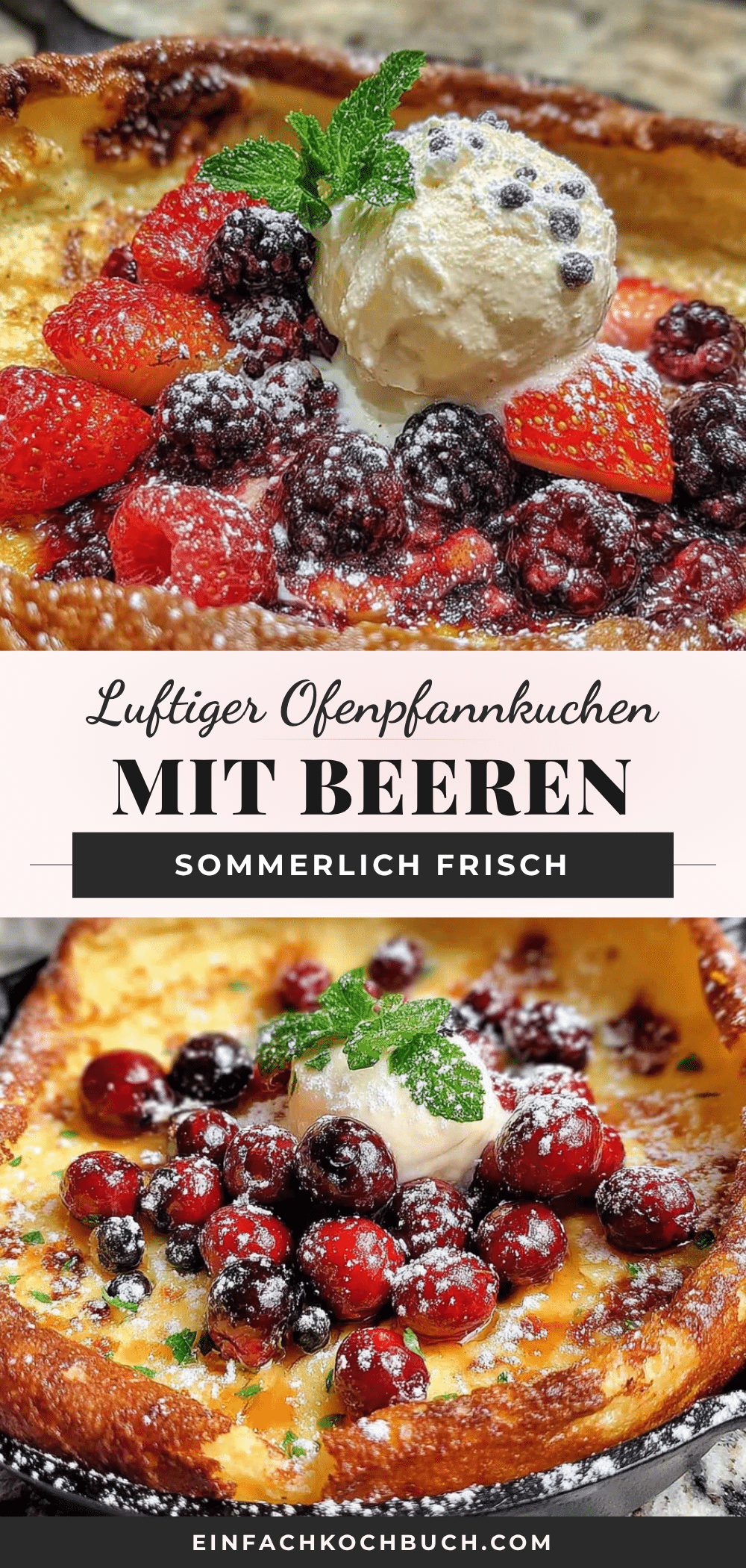 Luftiger Ofenpfannkuchen mit Beeren recipe