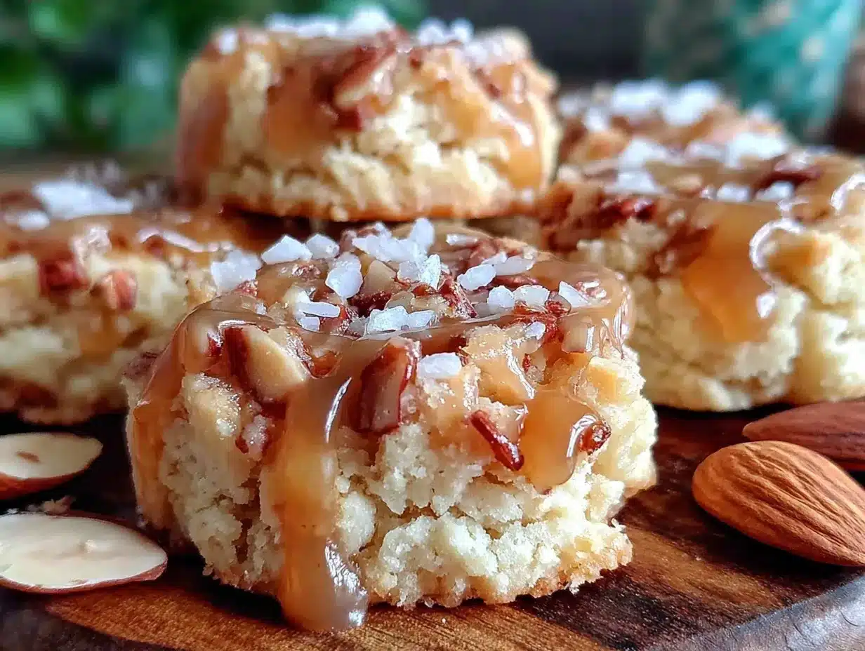 Marzipan-Kekse mit Amaretto-Kern preparation steps