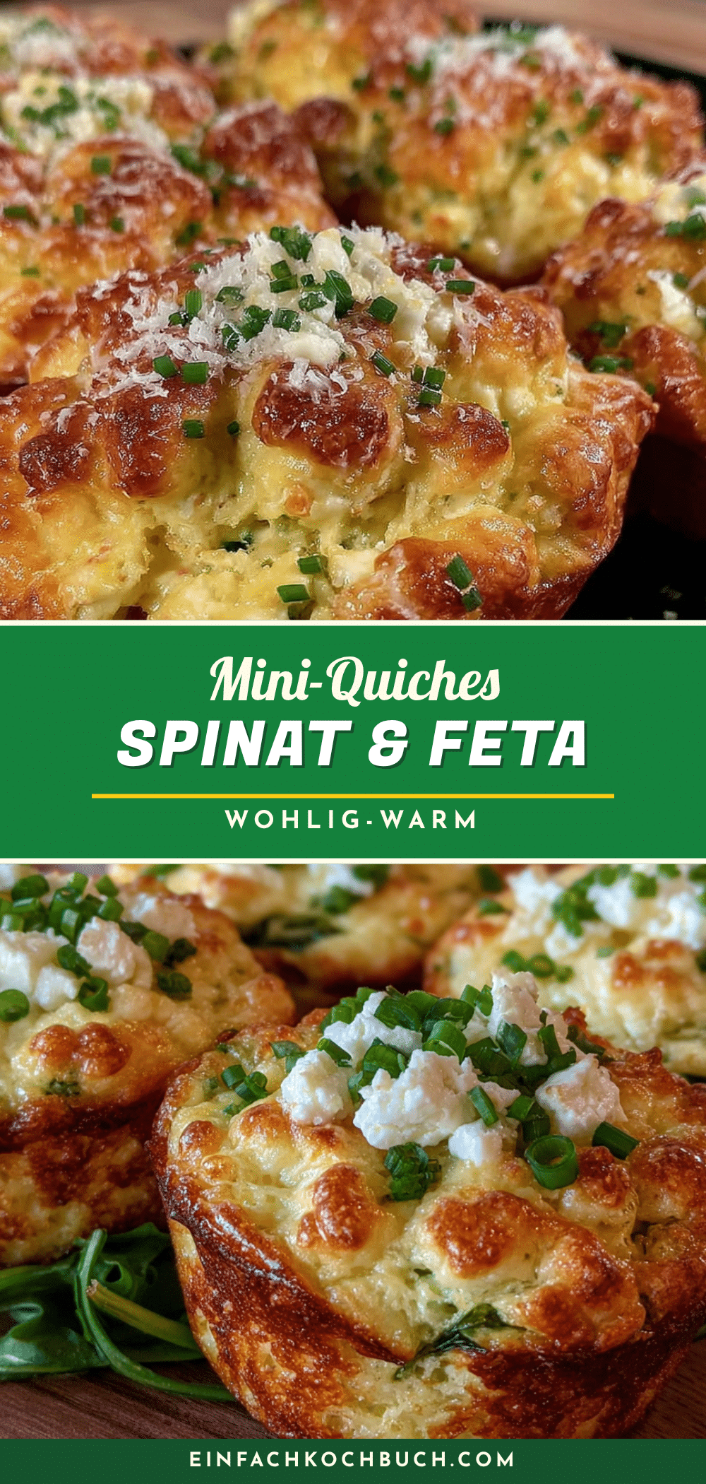 Mini-Quiches mit Spinat und Feta recipe