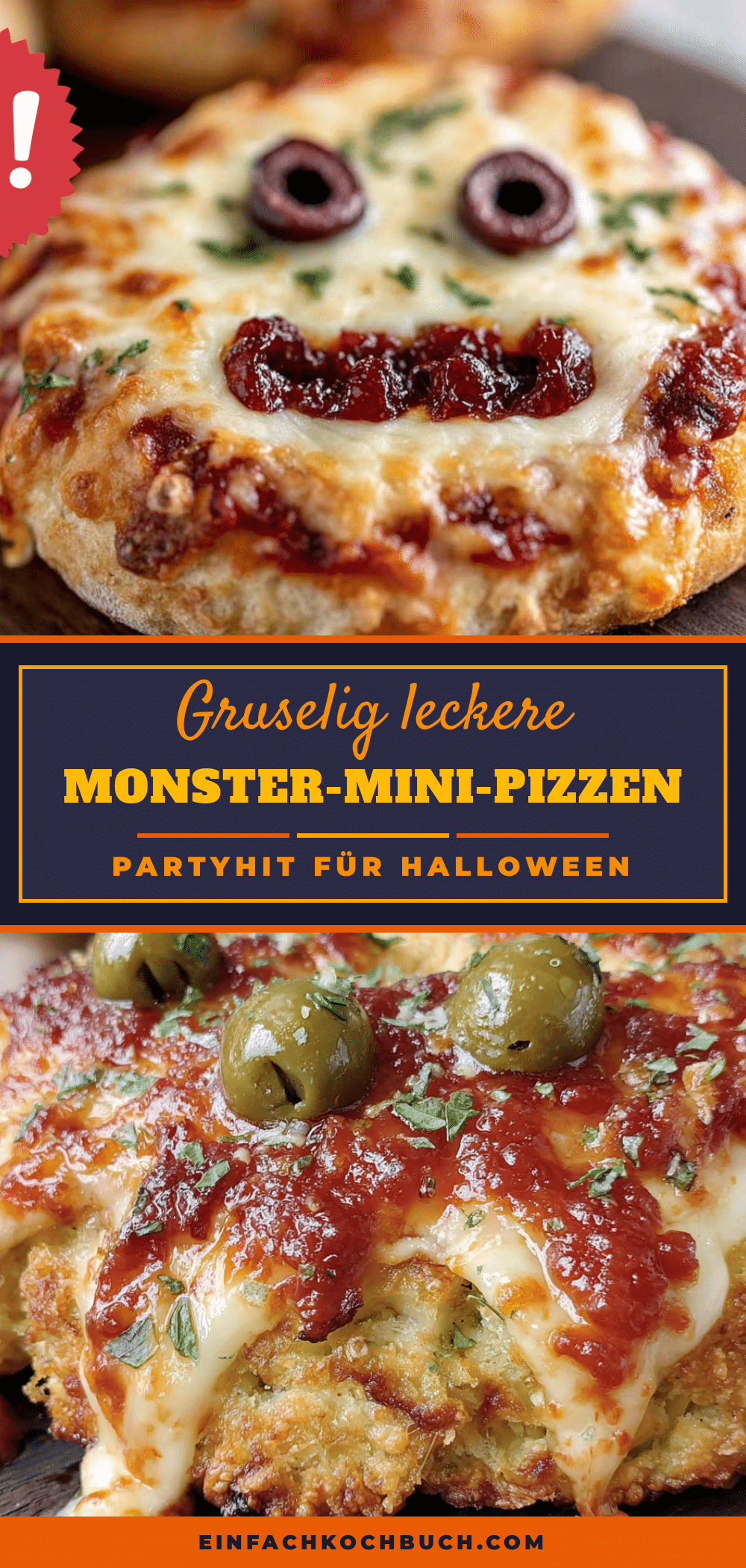 Monster-Mini-Pizzen recipe
