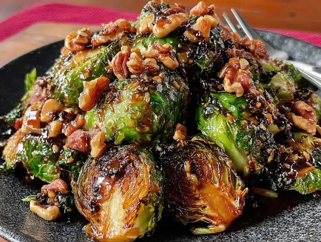 Ofen-Rosenkohl mit Honig-Senf - featured image
