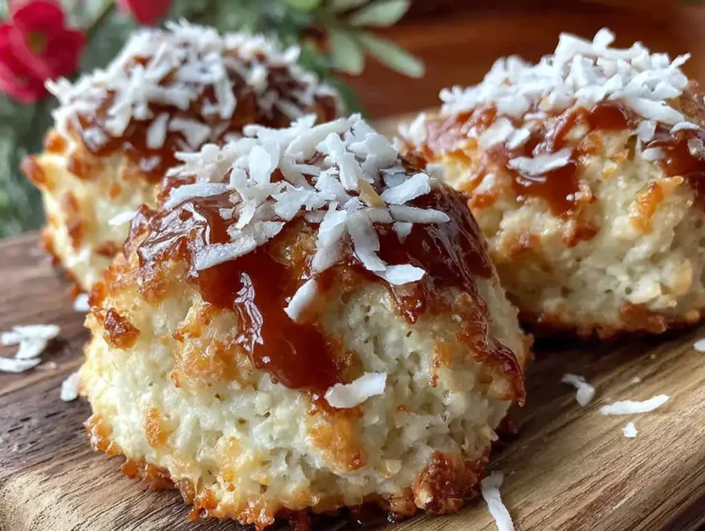 Punschkekse mit Rum-Glasur und Kokos - featured image