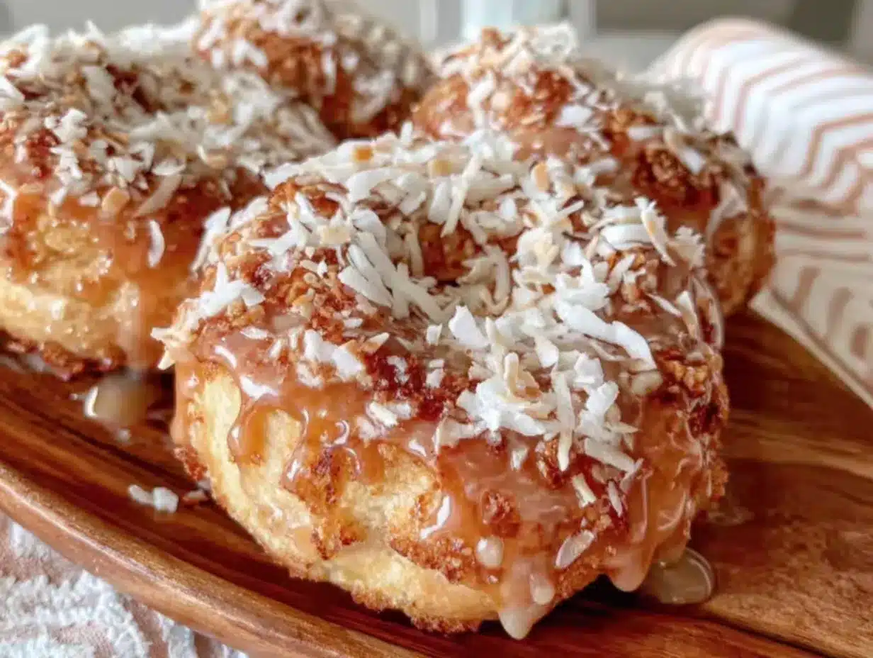Punschkekse mit Rum-Glasur und Kokos preparation steps